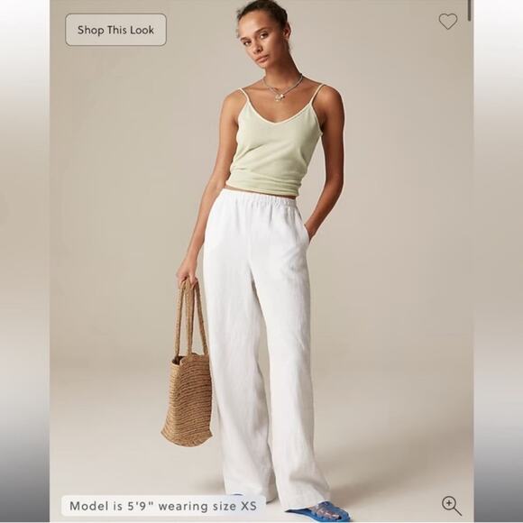 J.Crew Petite Stratus pant in linen